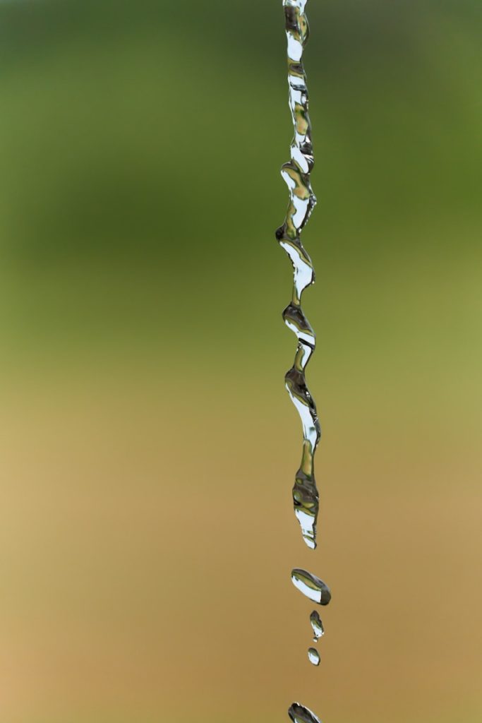 a close-up of water drops